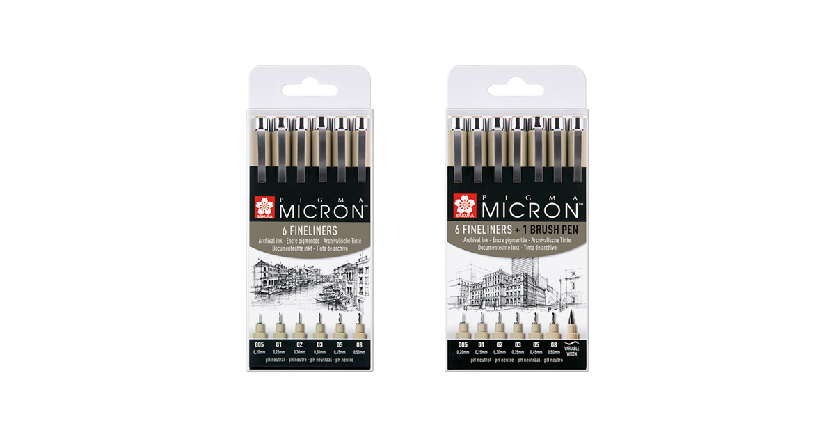 pigma micron fineliners setovi