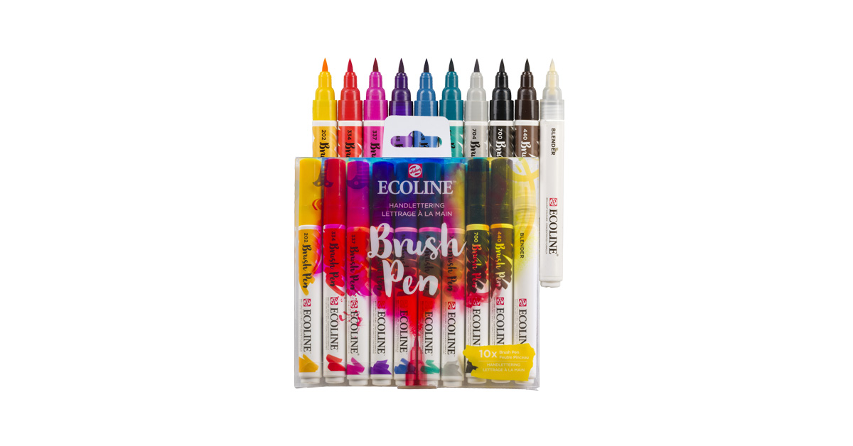 ecoline brush pen set 10